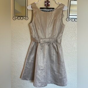 LC Lauren Conrad Metallic Silver Mini Dress